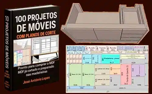 Super B&ocirc;nus 100 projetos de m&oacute;veis